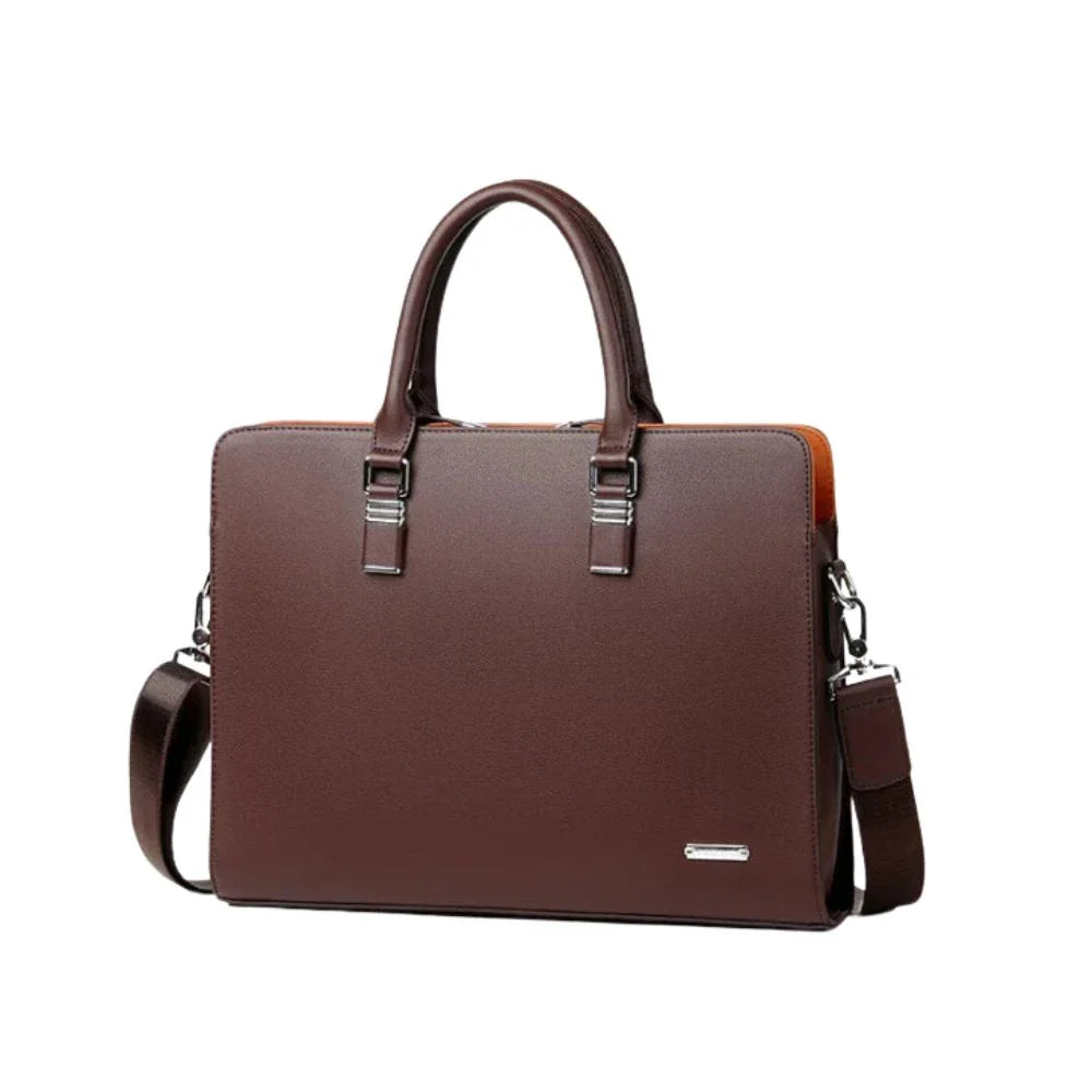 Sac Porte-Documents Homme en Cuir avec Bandoulière