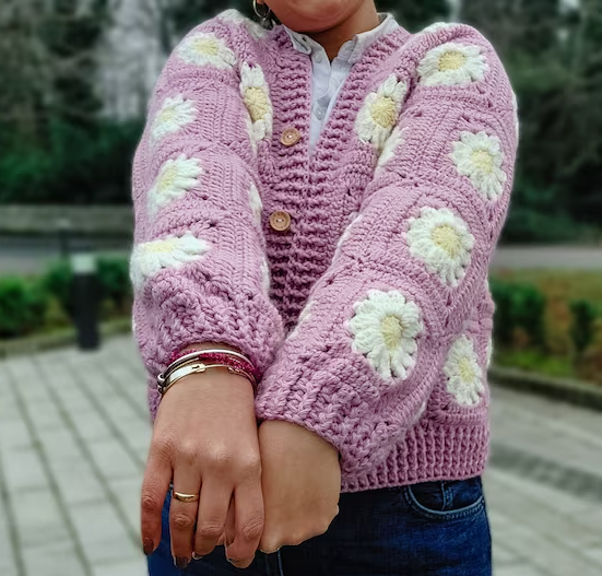 🌼 Daisy Dreams Cardigan Pattern
